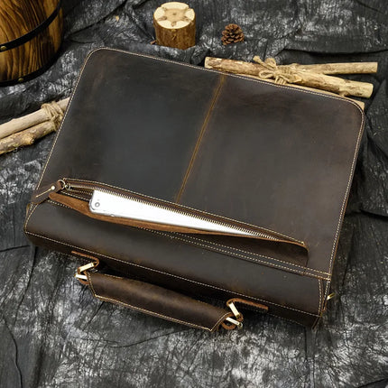 Leather 16" Business Briefcase