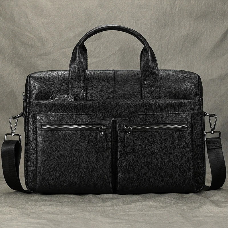 Leather 15 Briefcase Handbag